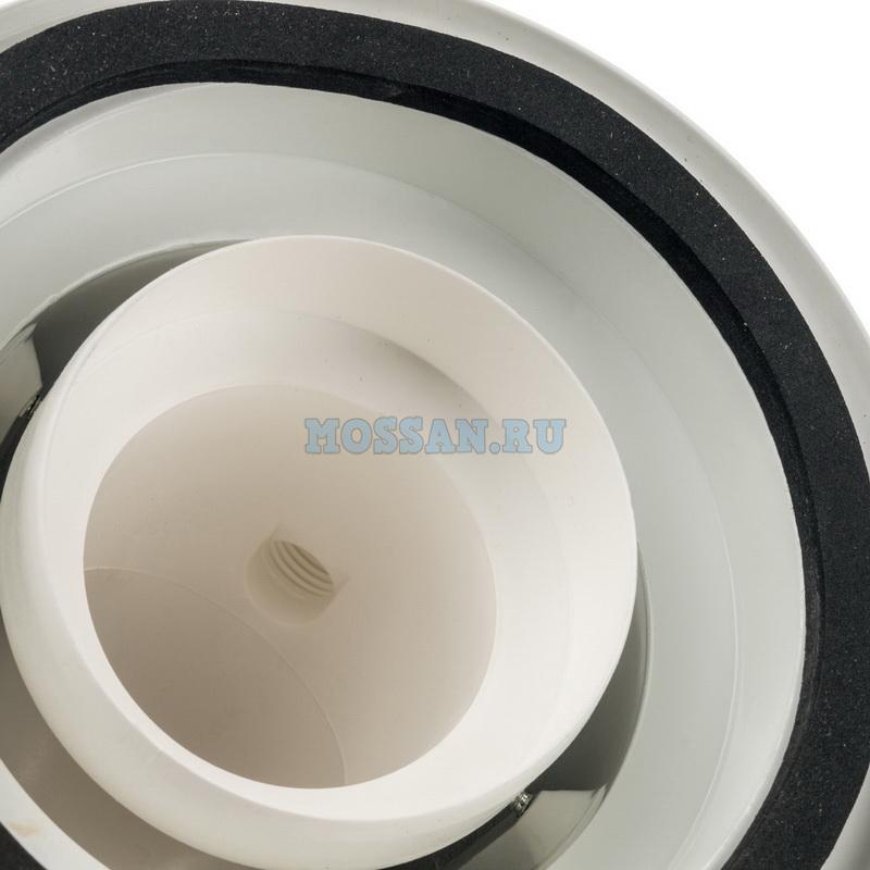 STOUT   Элемент дымохода конденсац. адаптер 90° DN60/100 м/п PP-AL с фланцем (совместим. с Bosch)  дымоходы