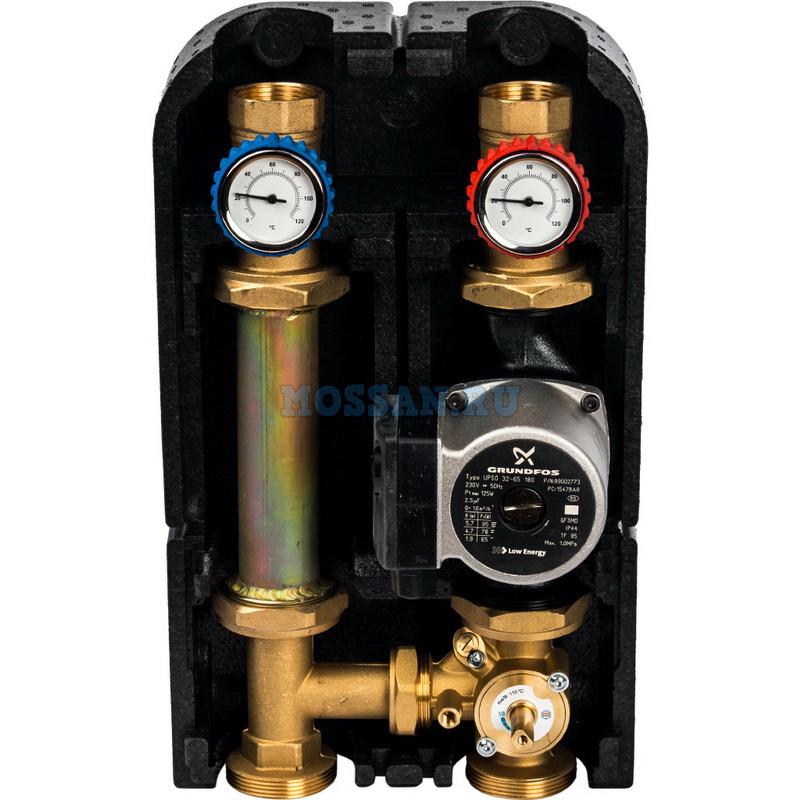STOUT  Насосная группа со смесителем 1" с насосом Grundfos UPSO 25-65 DN 32 Группы быстрого монтажа