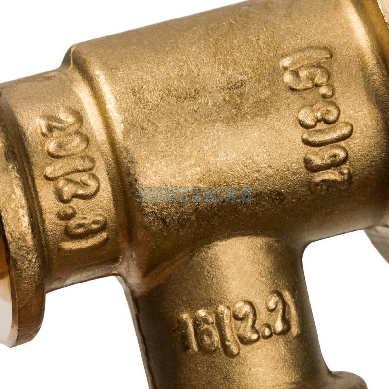 STOUT  Тройник переходной 25x16x20 для труб из сшитого полиэтилена аксиальный Аксиальные