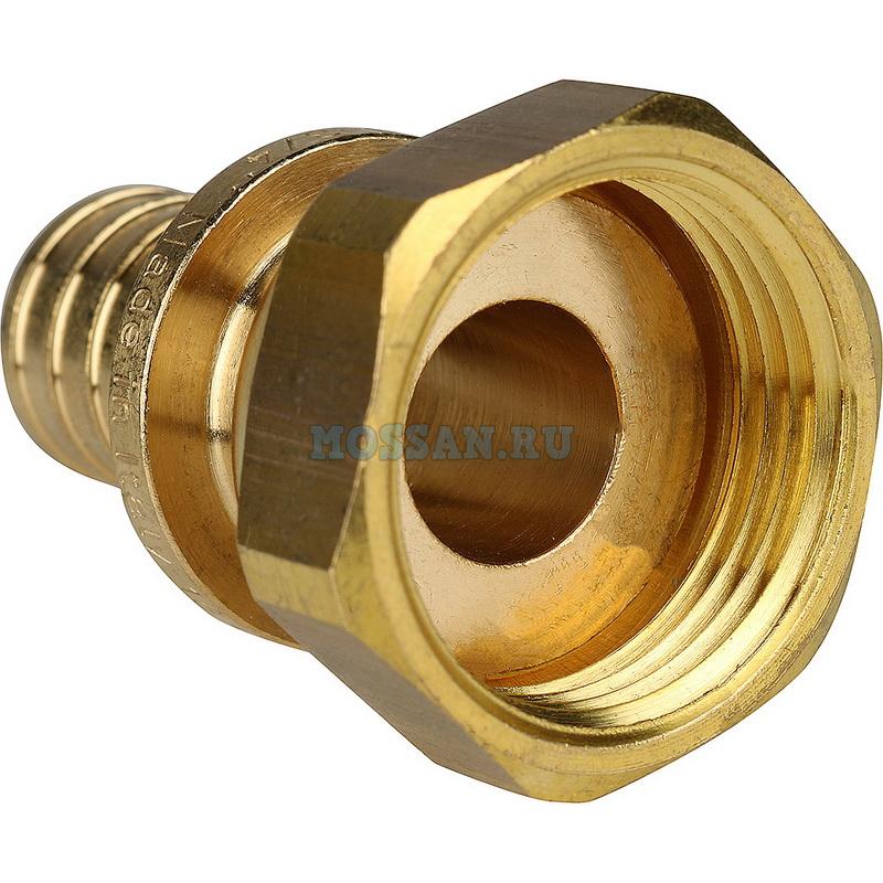 STOUT  Переходник с накидной гайкой 20xG 3/4" для труб из сшитого полиэтилена аксиальный Аксиальные