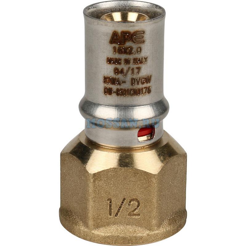 STOUT   Переходник с внутренней резьбой 1/2"х16 для металлопластиковых труб прессовой Пресс-фитинги