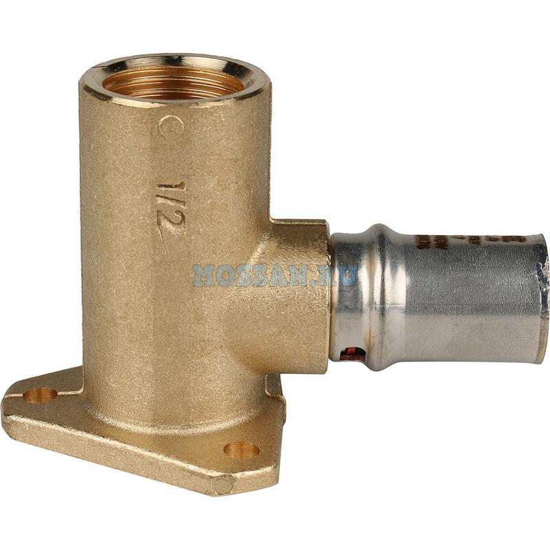 STOUT   Угольник настенный с креплением удлинённый 1/2"х16 для металлопластиковых труб прессовой Пресс-фитинги