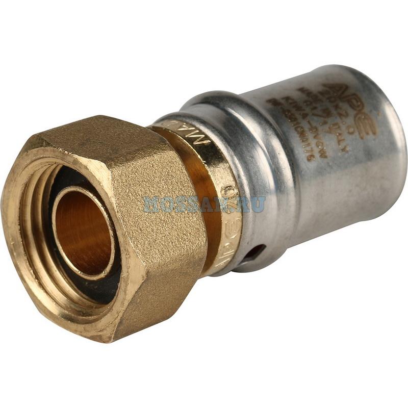 STOUT   Переходник с накидной гайкой 1/2"х20 для металлопластиковых труб прессовой Пресс-фитинги