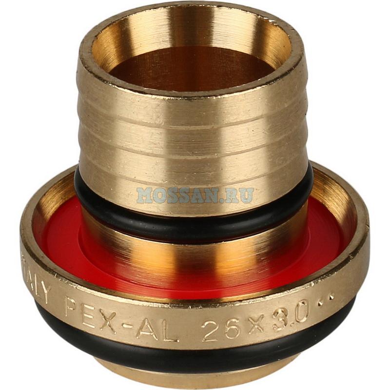 STOUT   Переходник с наружной резьбой 3/4"х26 для металлопластиковых труб винтовой Винтовые