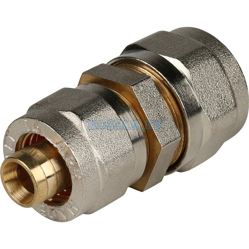 STOUT   Муфта соединительная переходная 20x16 для металлопластиковых труб винтовой Винтовые