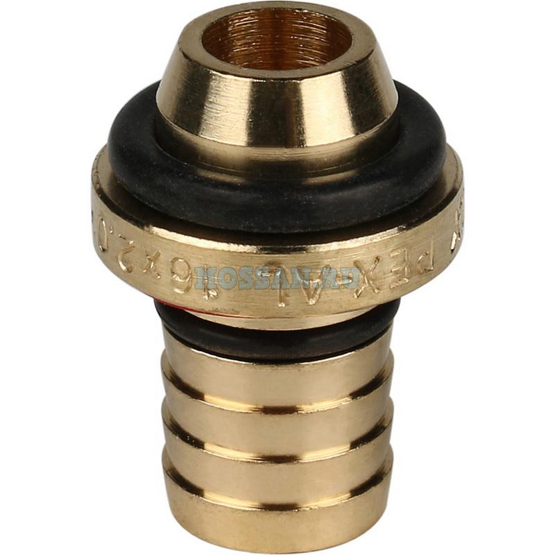 STOUT   Угольник-переходник с наружной резьбой 1/2"х16 для металлопластиковых труб винтовой Винтовые