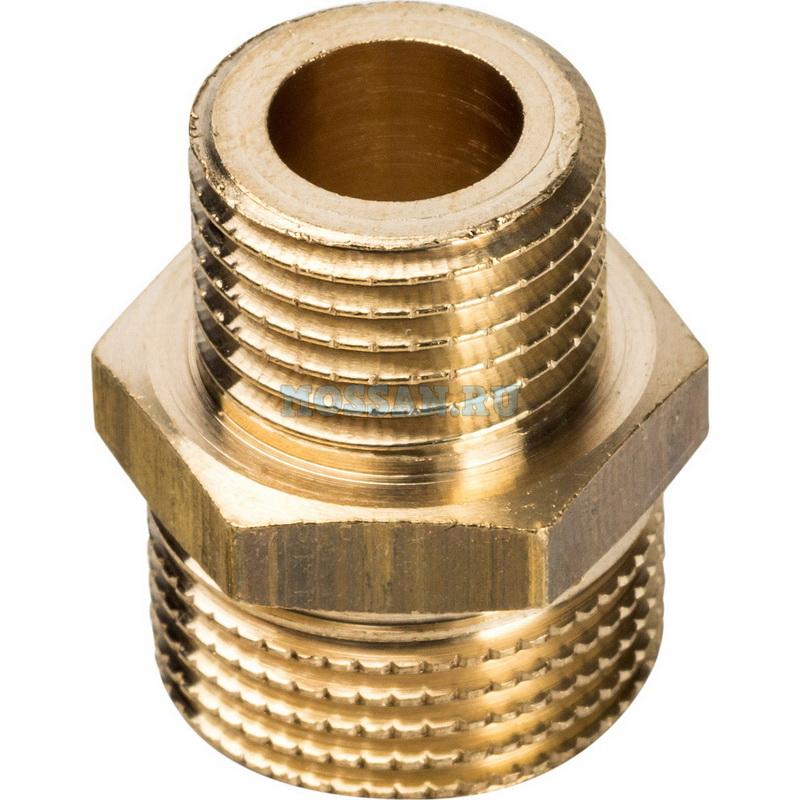 STOUT  Ниппель НН переходной 3/8X1/4 Резьбовые