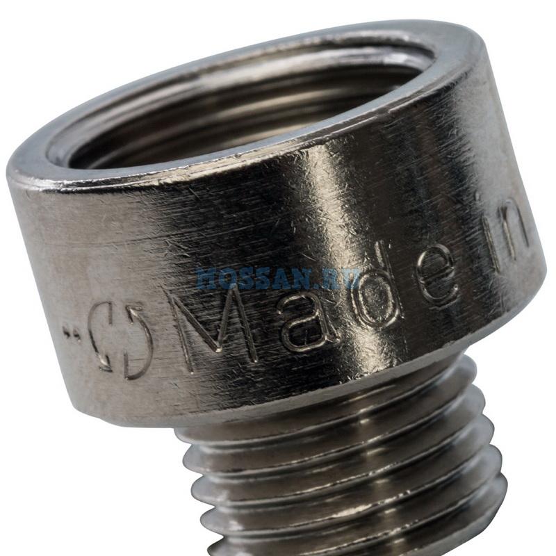 STOUT  Переходник ВН никелированный 3/8X1/4 Резьбовые