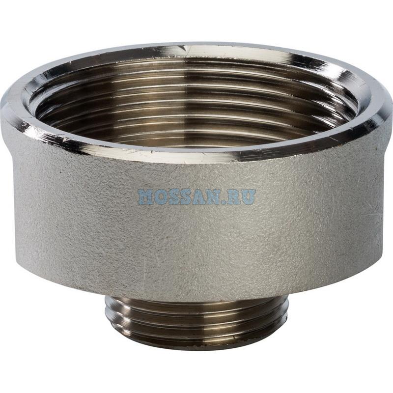 STOUT  Переходник ВН никелированный  1"1/2x3/4" Резьбовые