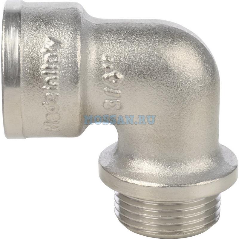 STOUT  Угольник с упором НВ никелированный 3/4" Резьбовые