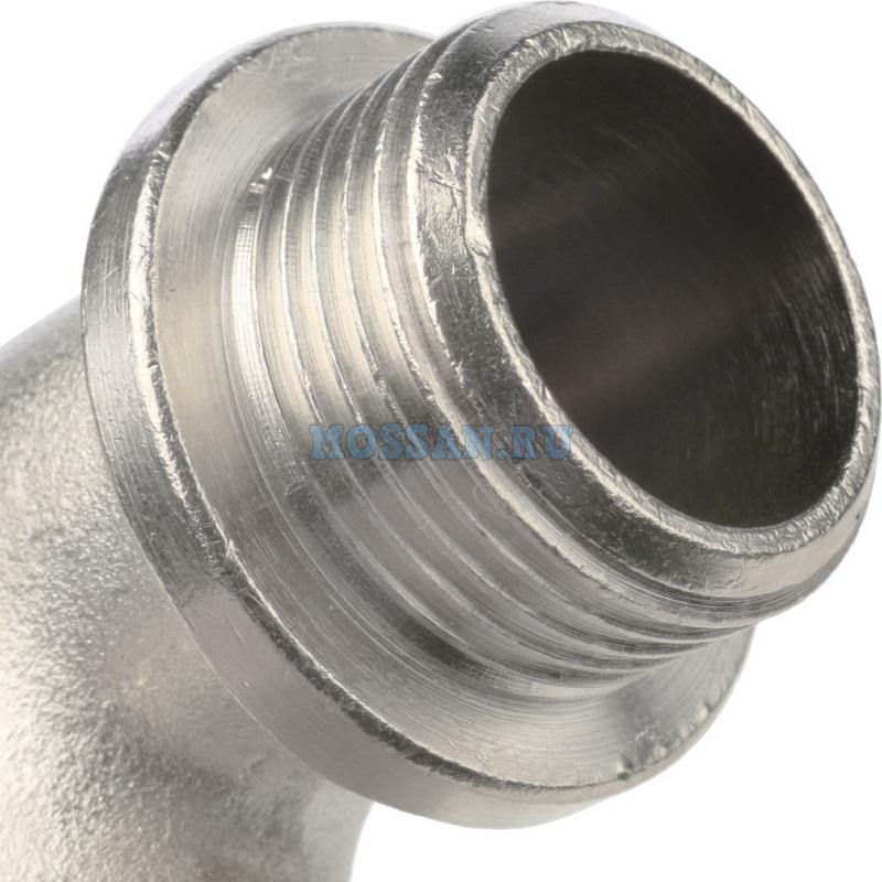 STOUT  Угольник с упором НВ никелированный 3/4" Резьбовые
