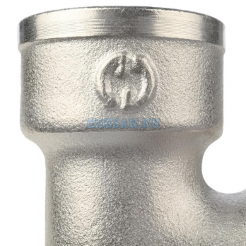 STOUT  Угольник с упором НВ никелированный 3/4" Резьбовые