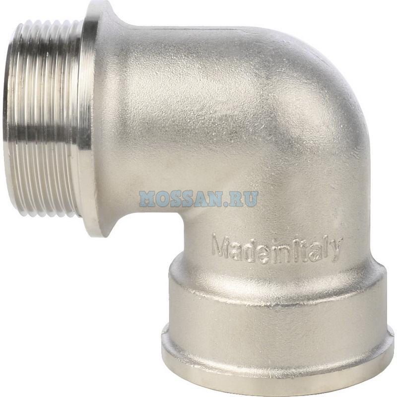 STOUT  Угольник с упором НВ никелированный 1"1/2 Резьбовые