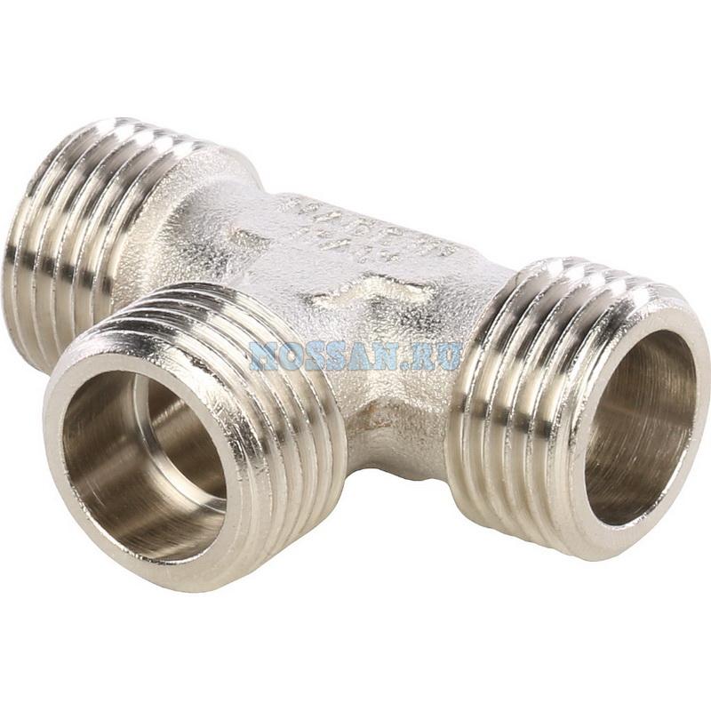 STOUT  Тройник НН никелированный 1/2X1/2X1/2 Резьбовые