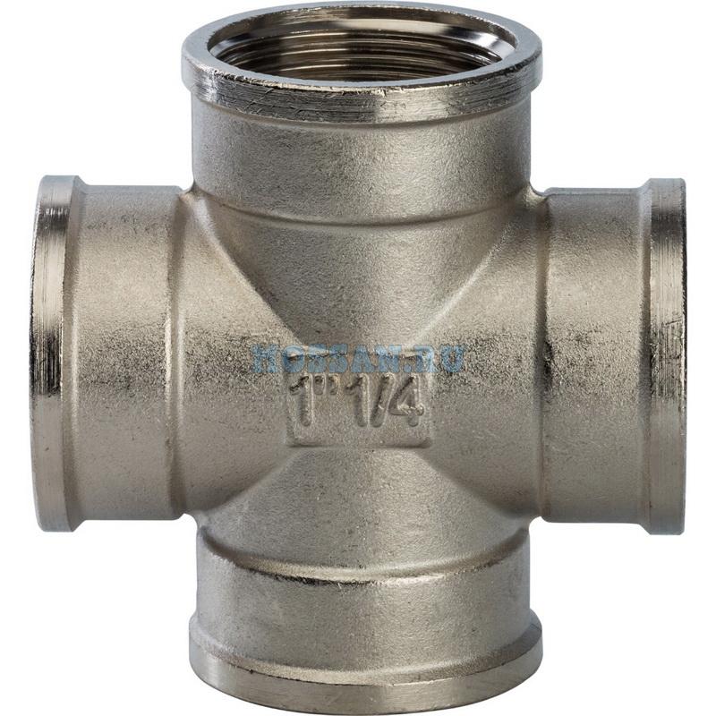 STOUT  Крестовина ВВ никелированная 1"1/4 Резьбовые