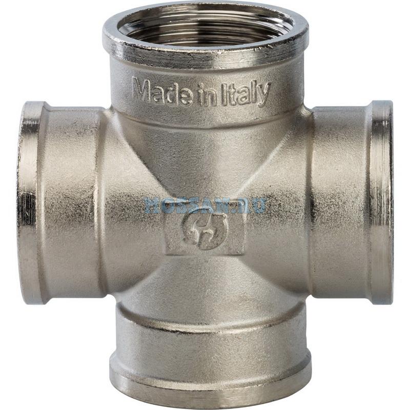 STOUT  Крестовина ВВ никелированная 1"1/4 Резьбовые
