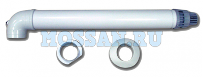 AZ-подключение к Viessmann Vitopend 60/100 коаксиальное (уголок+труба)