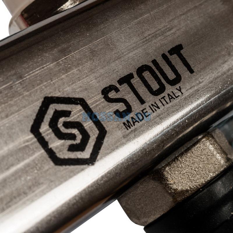 STOUT  Коллектор из нержавеющей стали с расходомерами, с клапаном вып. воздуха и сливом 5 вых. коллекторы и коллекторные группы