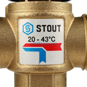 STOUT  Насосно-смесительный узел с термостатическим клапаном 20-43°C, без насоса Группы быстрого монтажа