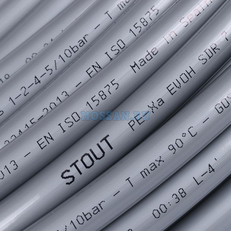 STOUT PEX-a труба из сшитого полиэтилена 16х2,2 трубы