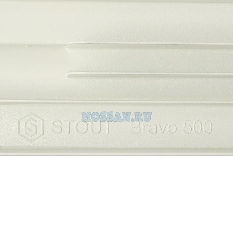 STOUT Bravo 500 6 секций радиатор алюминиевый боковое подключение Радиаторы
