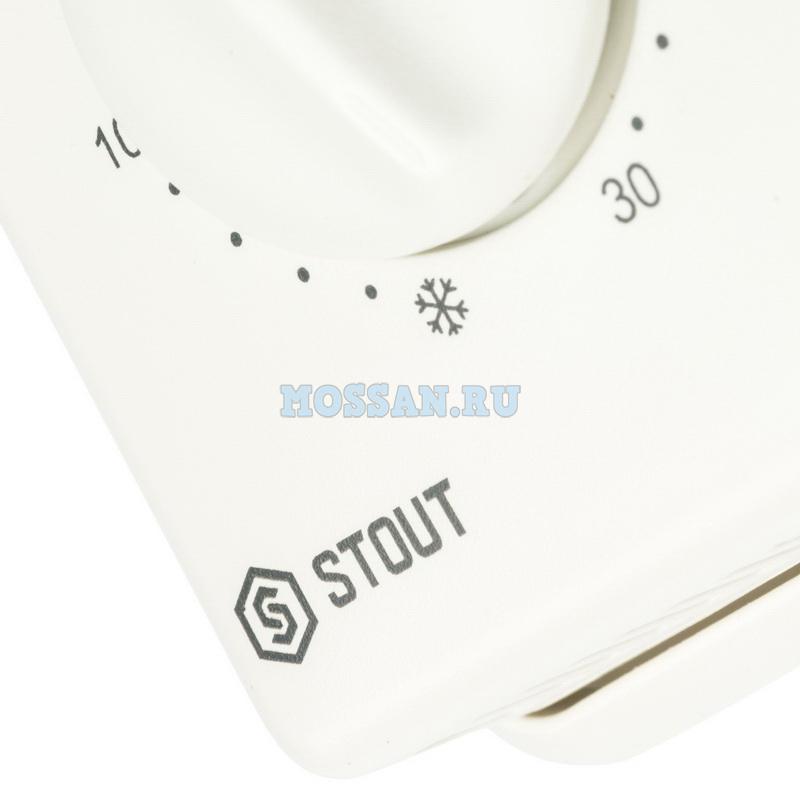 STOUT  Комнатный проводной термостат TI-N с переключателем зима-лето и светодиодом приборы управления