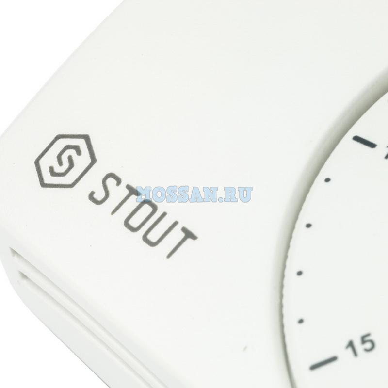 STOUT  Проводной электронный термостат WFHT-BASIC со светодиодом приборы управления