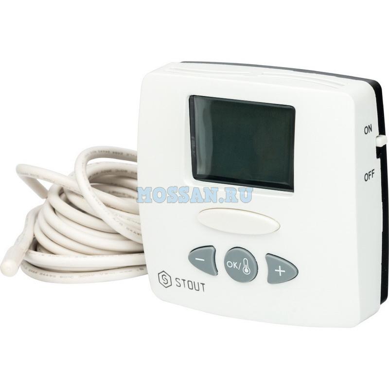 STOUT  Термостат комнатный электронный WFHT-LCD. С выносным датчиком приборы управления