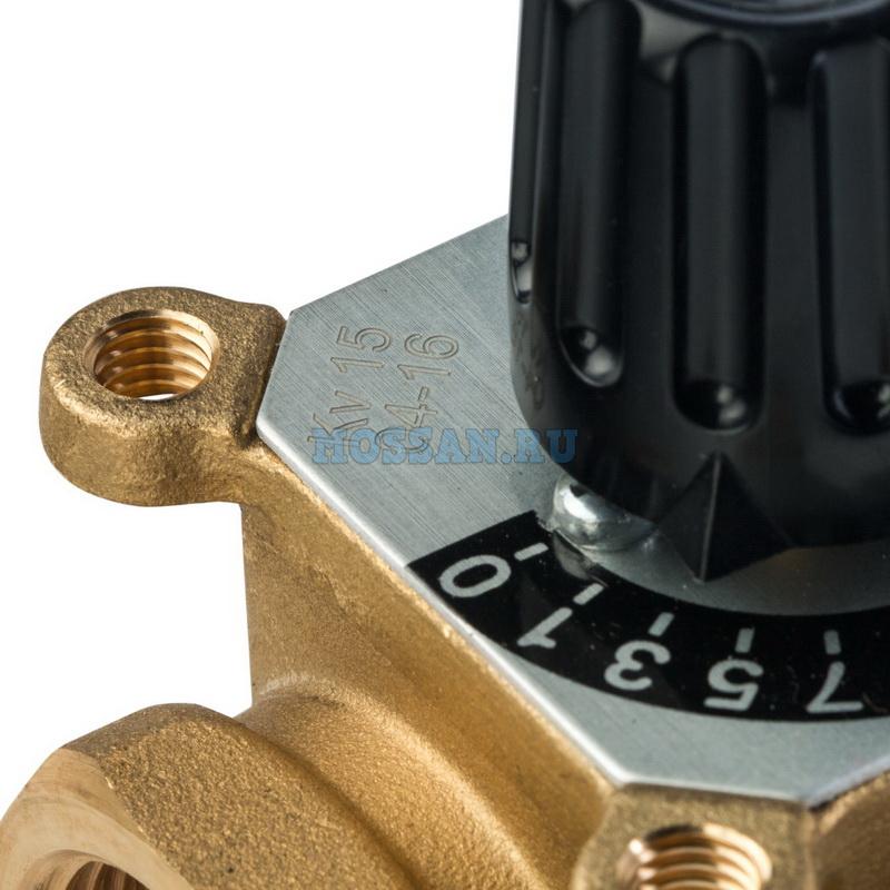 STOUT Трехходовой смесительный клапан 1 1/4" KVs 15 запорно-регулирующая арматура