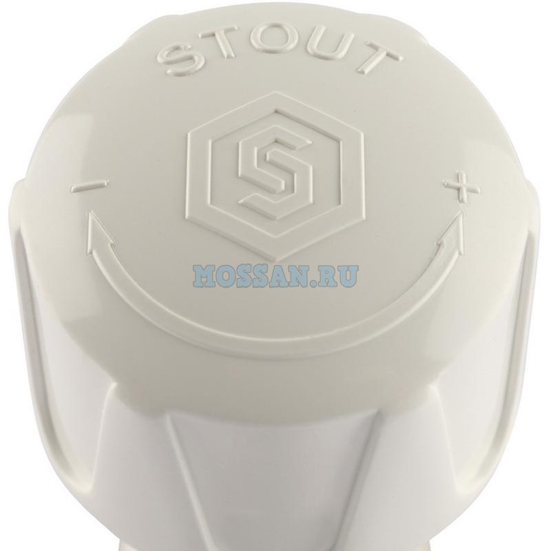 STOUT  Клапан ручной терморегулирующий с неподъемным шпинделем, прямой 1/2" запорно-регулирующая арматура