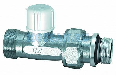 Вентиль запорный прямой 1/2" М24х19,  EPDM (аналог FV 1300 C12)