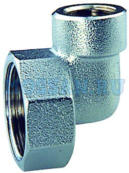 Переходник угловой, хром.,  1"ВР x 1/4"ВР