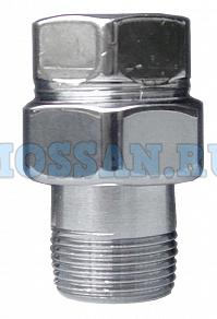 Прямой трехразъемный фитинг 3/4"(серебро)