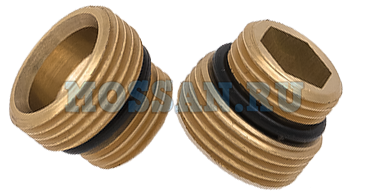 Ниппель радиаторный с прокладкой 1/2"х3/4"
