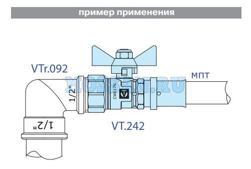 КРАН ШАРОВОЙ С ПРЕСС-СОЕДИНЕНИЕМ