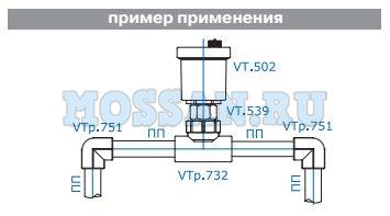 ФИТИНГ ПОЛИПРОПИЛЕНОВЫЙ – ТРОЙНИК С ПЕРЕХОДОМ НА ВНУТРЕННЮЮ РЕЗЬБУ