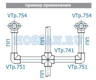 ФИТИНГ ПОЛИПРОПИЛЕНОВЫЙ – КРЕСТОВИНА