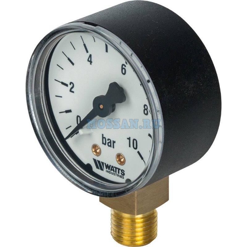 Watts F+R200(MDR) 50/ 6x1/4" Манометр радиальный 50мм, 0-6 бар