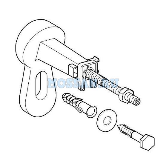 Монтажная группа Grohe Rapid SL 3855800M хром