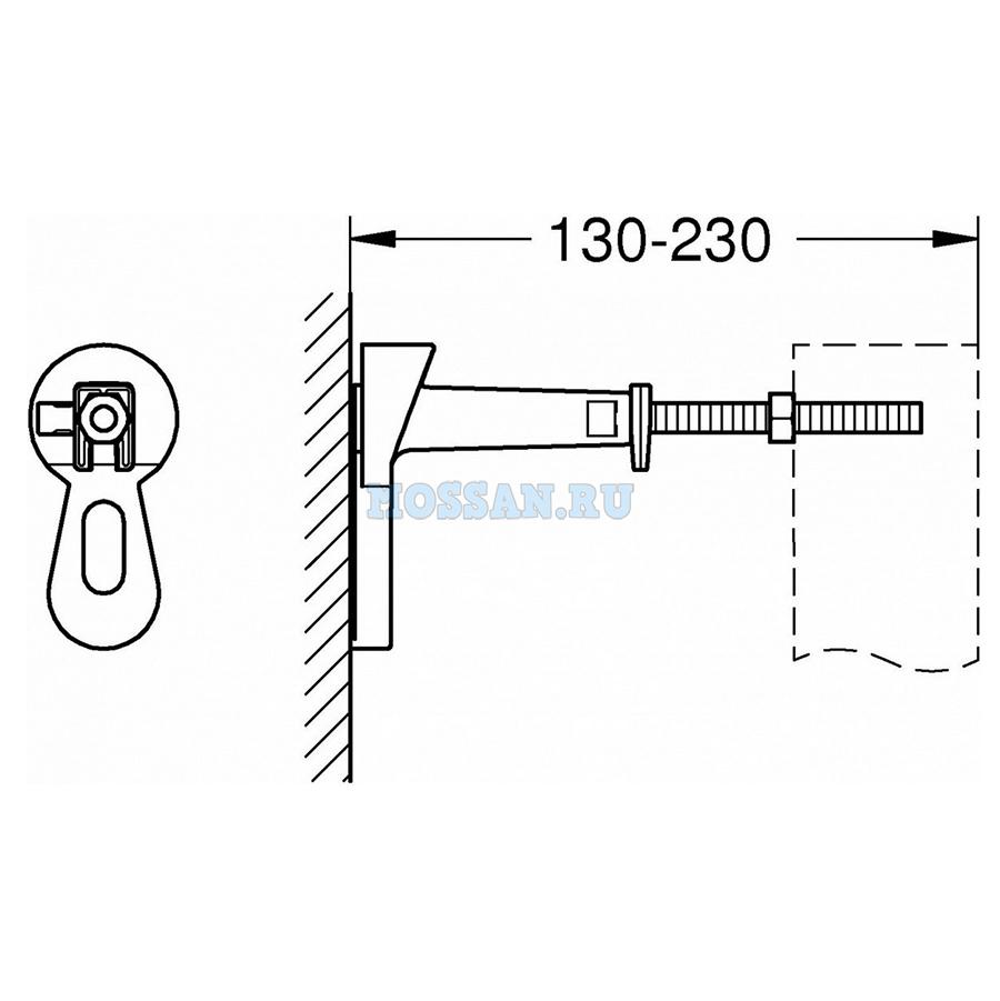 Монтажная группа Grohe Rapid SL 3855800M хром