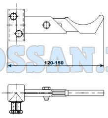 твек.12.5.new. Кронштейн для стойки TESI (IRSAP)